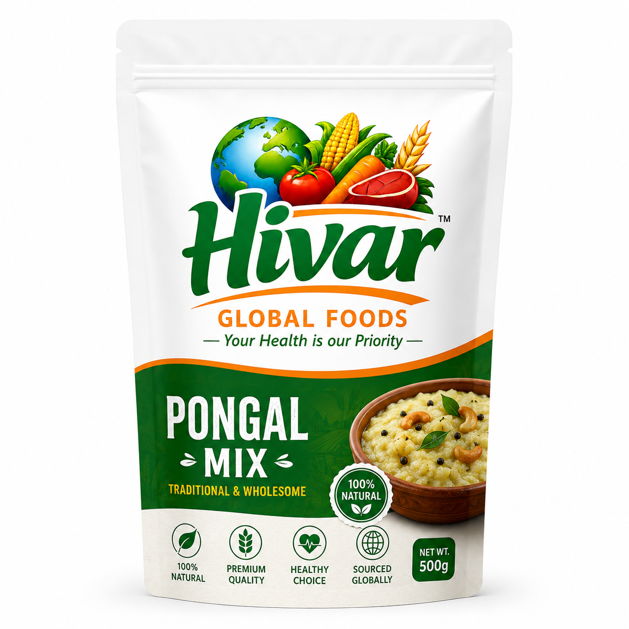 HIVAR Millet Pongal Mix | Healthy Instant Millet Pongal Mix 500 g